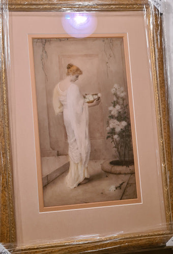 Sir Lawrence Alma-Tadema - A lady in a white dress - Image 3