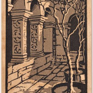 Avgusta Šantel - Monastery and Trees in Pots