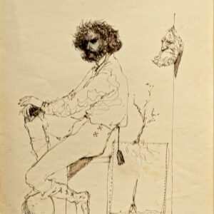 Bard Iucundus - Autoportrait drawing 1974