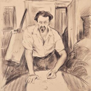 Božidar Jakac - Autoportrait, 1952