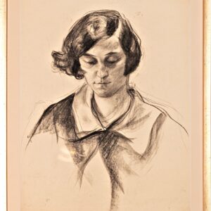 Božidar Jakac - Portrait of a Lady Looking Down