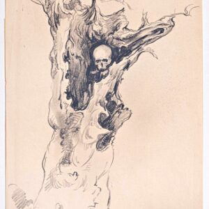 Božidar Jakac - Skeleton in Tree, 1946