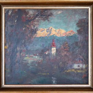 Fran Klemenčič - Church, Hut and Mountains