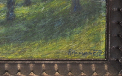 Fran Klemenčič - Landscape - A path in the middle of a green landscape with house - Image 3