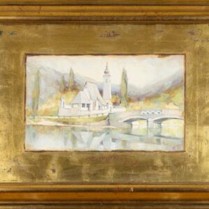 Enver Kaljanac - Bohinj (landscape, gold)