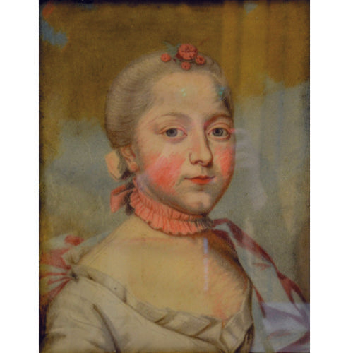 Unknown artist - Portrait of a lady (picture from villa Bled) - Image 2
