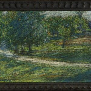 Fran Klemenčič - Landscape - A path in the middle of a green landscape