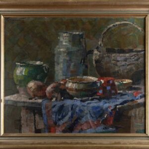 Fran Klemenčič - Still life with Pots and a Basket