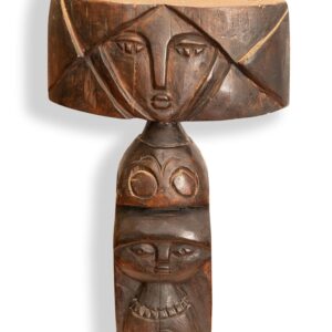 Dragica Cadež - Wooden statue of mother and child